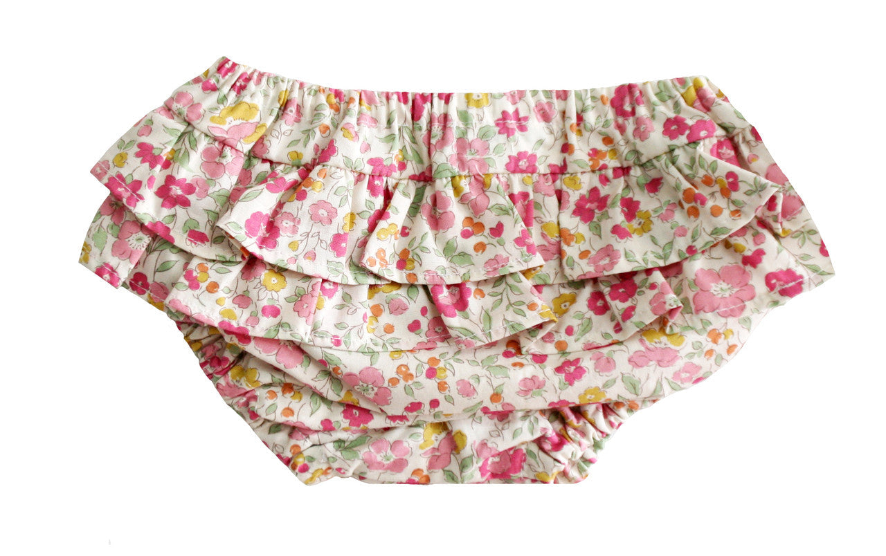 Ruffle Nappy Cover Rose Garden SMALL - *LATE FEB*