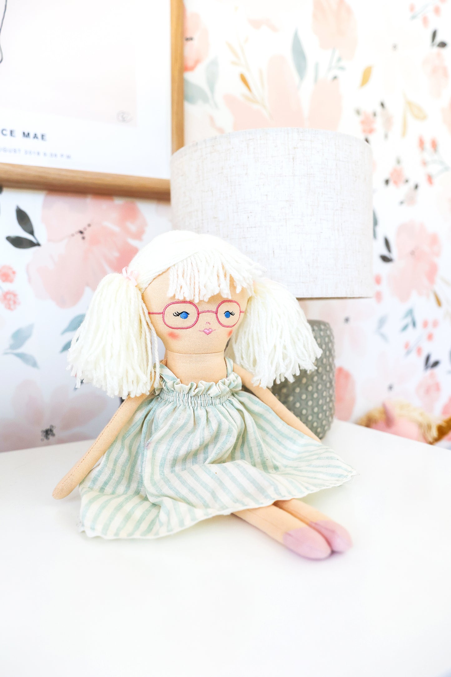 Jessi 45cm Sage Stripe