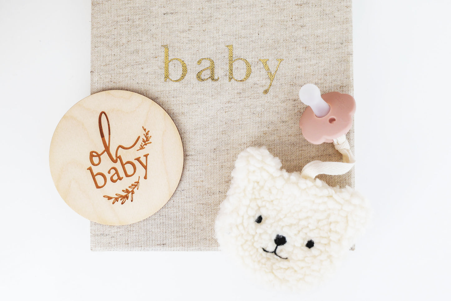 Sherpa Bear Paci Comforter Ivory