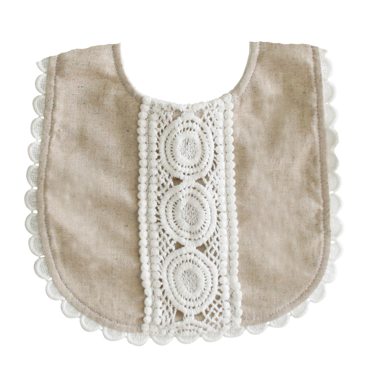 *SALE SPECIAL MIN 4* Olivia Bib Natural Linen