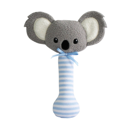 Baby Koala Stick Rattle Blue