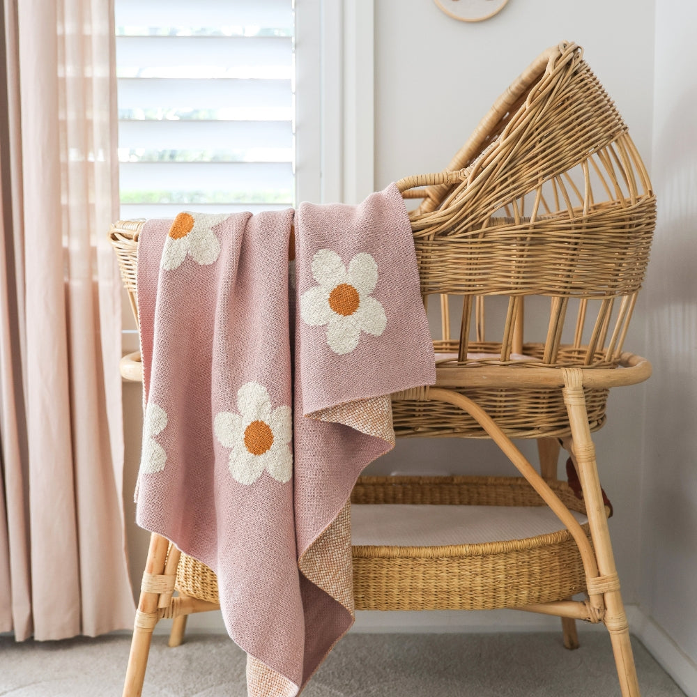 Daisy Days Baby Blanket 100cm x 80cm