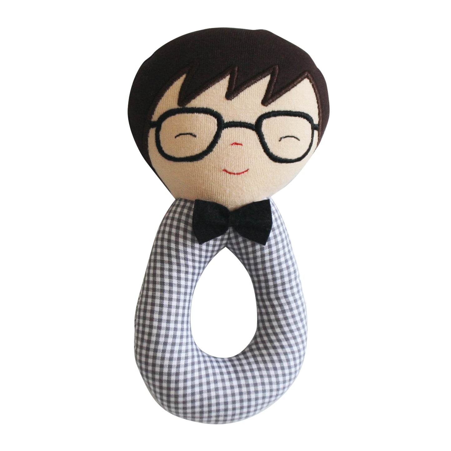*SALE MIN 4* Ted Grab Rattle Gingham
