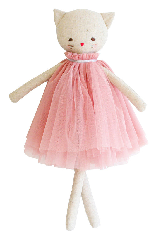*SALE MIN 2* Aurelie Linen Cat Doll 48cm Blush