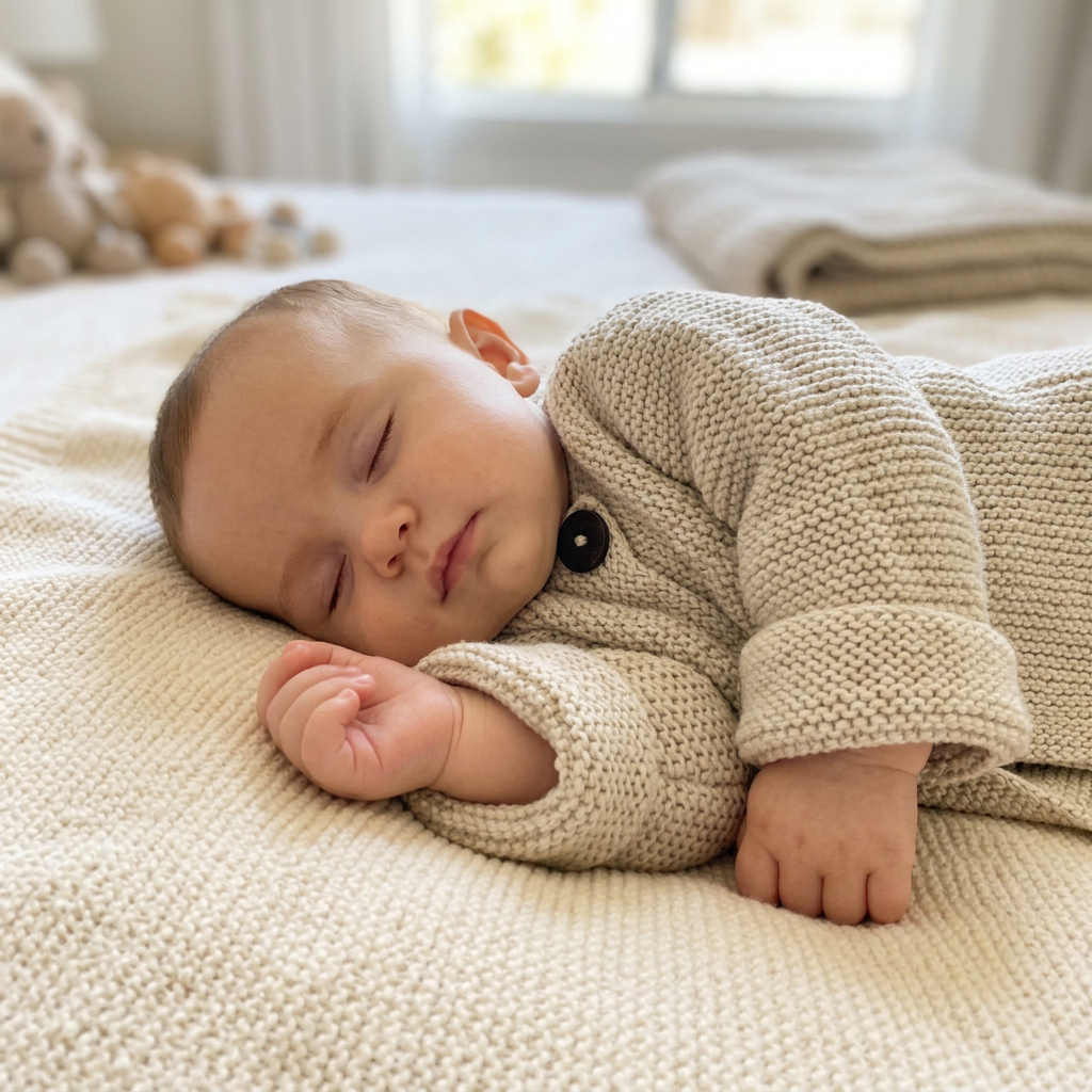 Baby Jacket Latte 0-6 mths - JULY