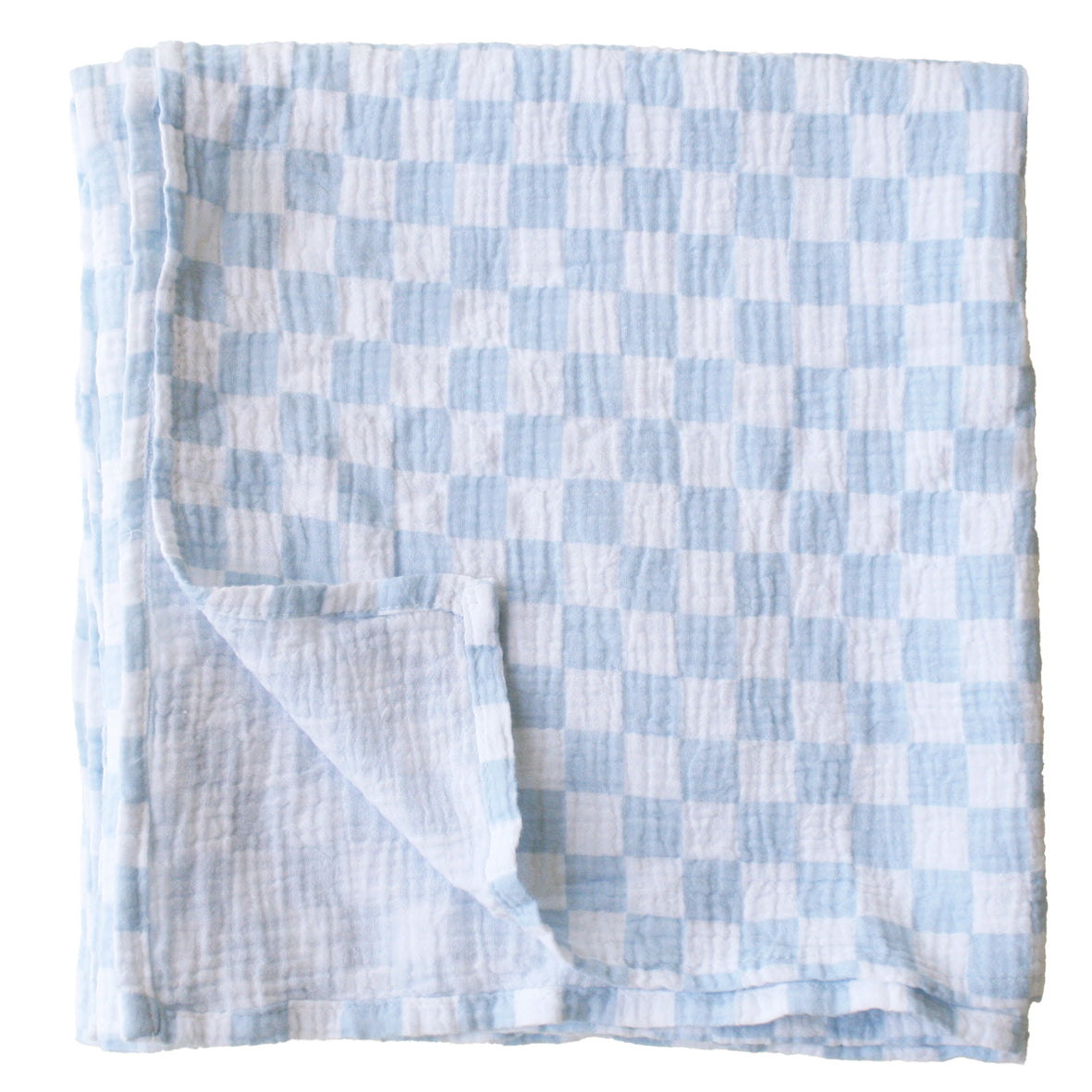 Muslin Swaddle Blue Check