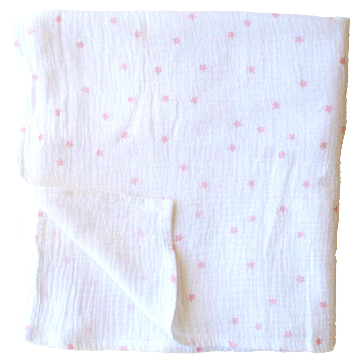 Muslin Swaddle Pink Stars