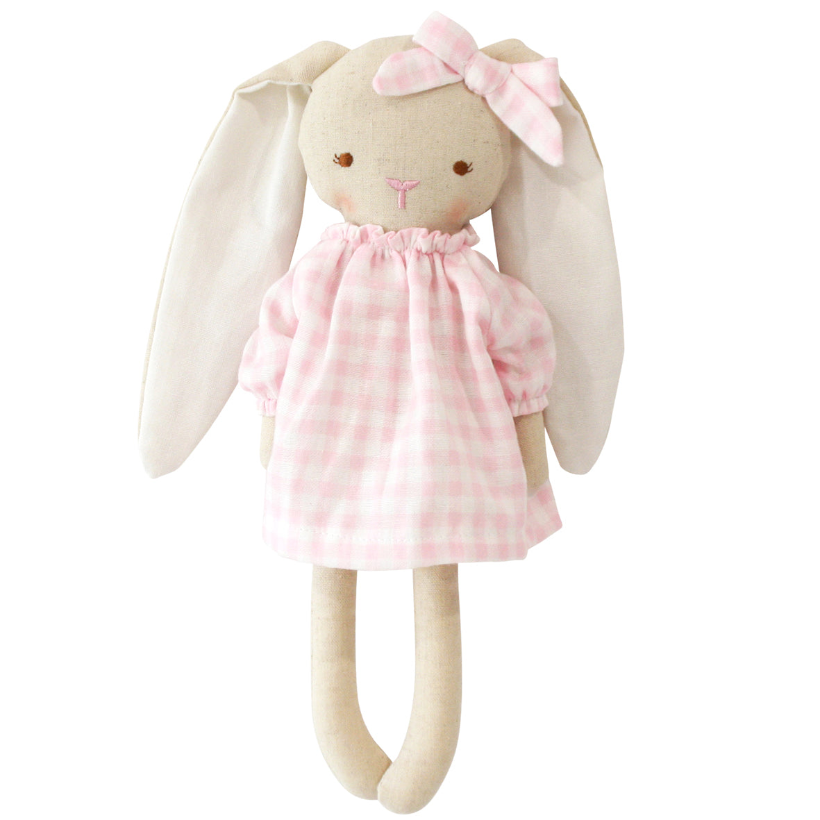 Pixie Bunny 29cm Pink Gingham *JUNE*