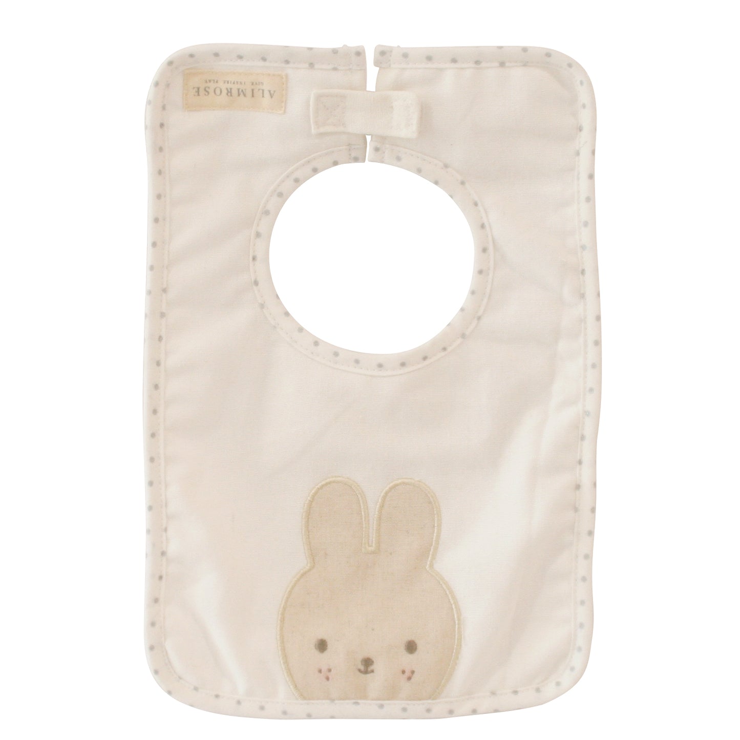 Linen Bunny Bib Ivory