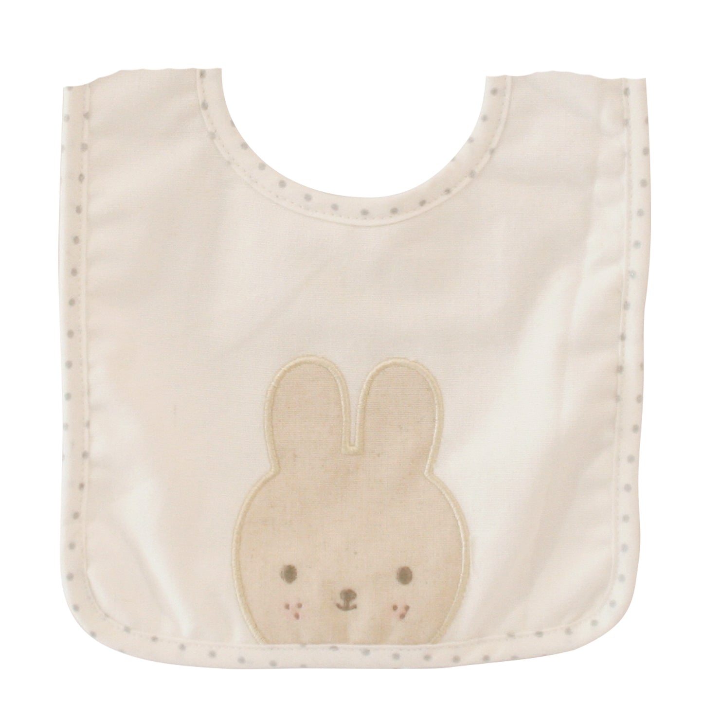 Linen Bunny Bib Ivory