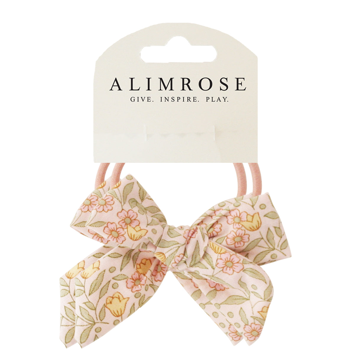 Bow Hair Tie Set Blossom Lily Pink
