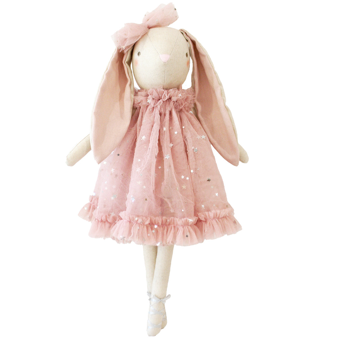 NEW! Belle Bunny 48cm Pink Silver