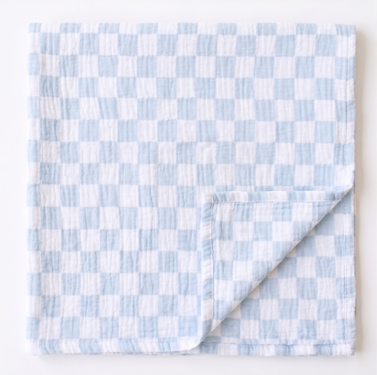 Muslin Swaddle Blue Check