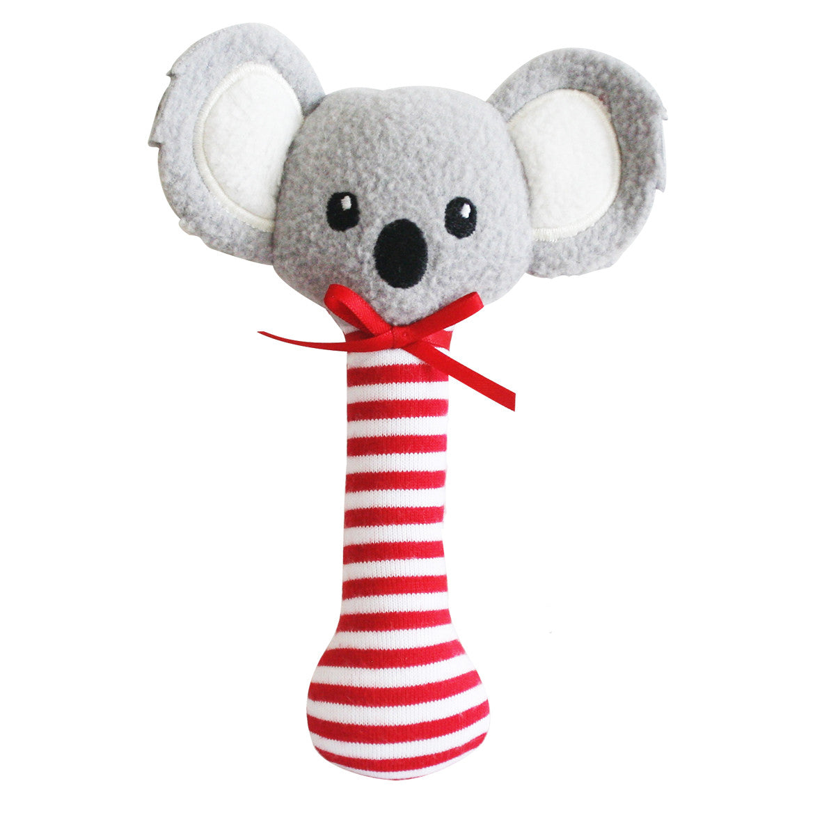 Baby Koala Stick Rattle Red
