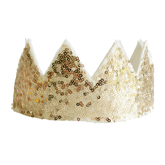 Sequin Sparkle Crown Gold