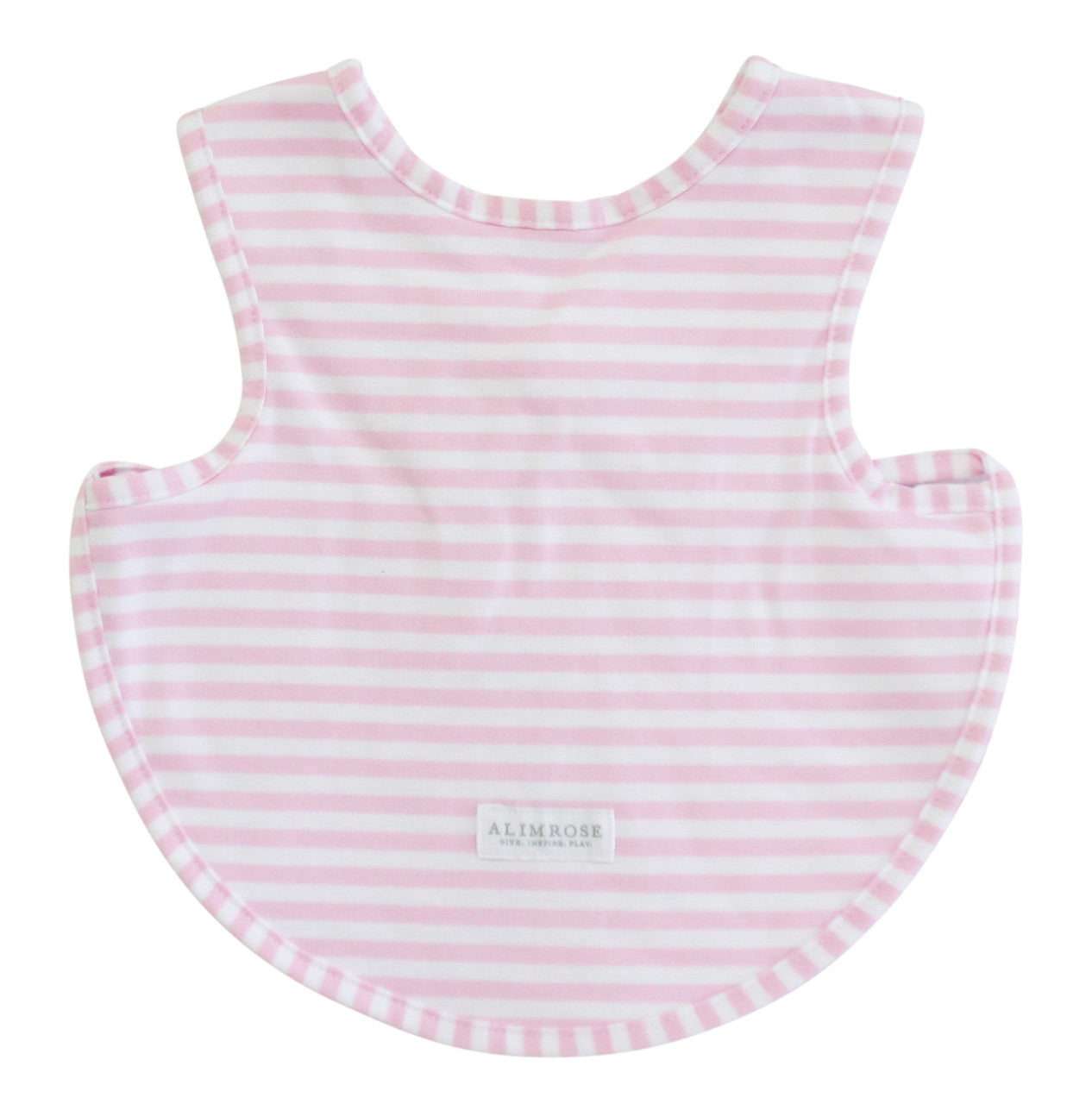 Bib - Arm Holes Back Fastening Pink
