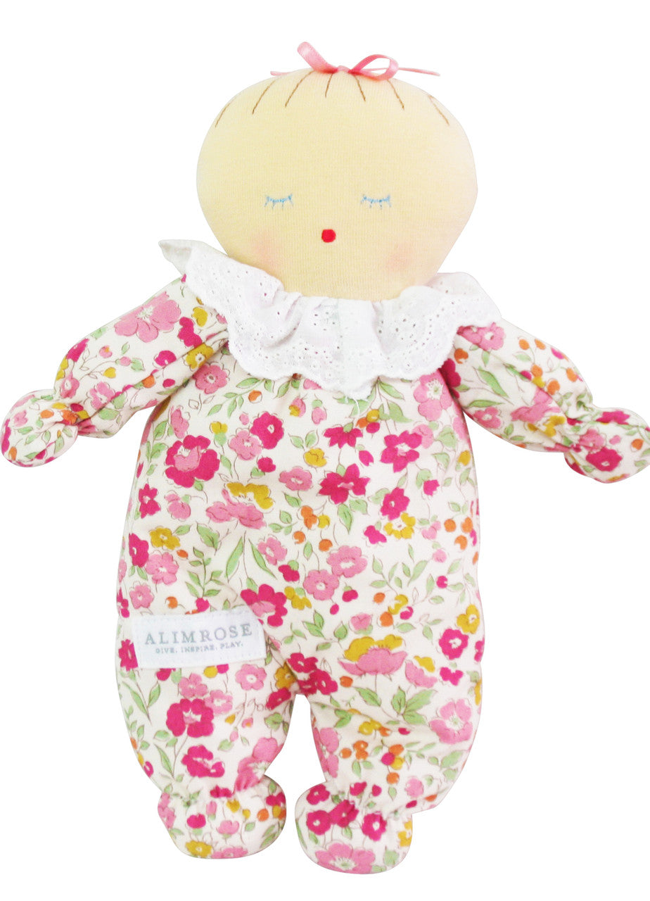 Asleep Awake Baby Doll 24cm Rose Garden