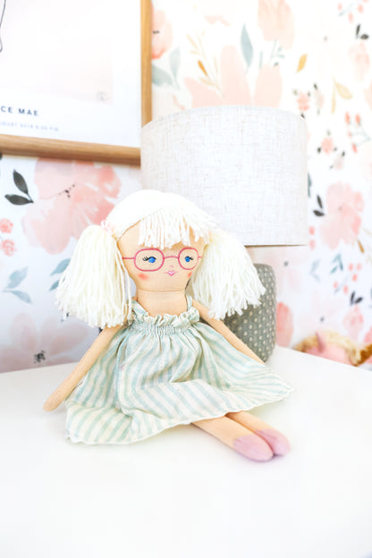 Jessi 45cm Sage Stripe