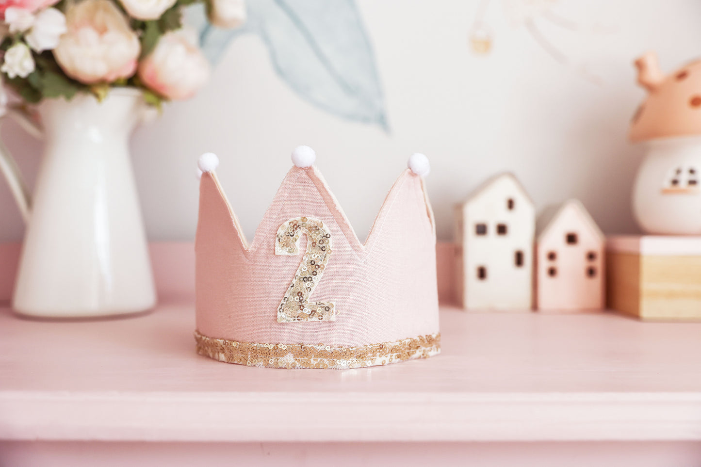 2nd Birthday Crown Pink