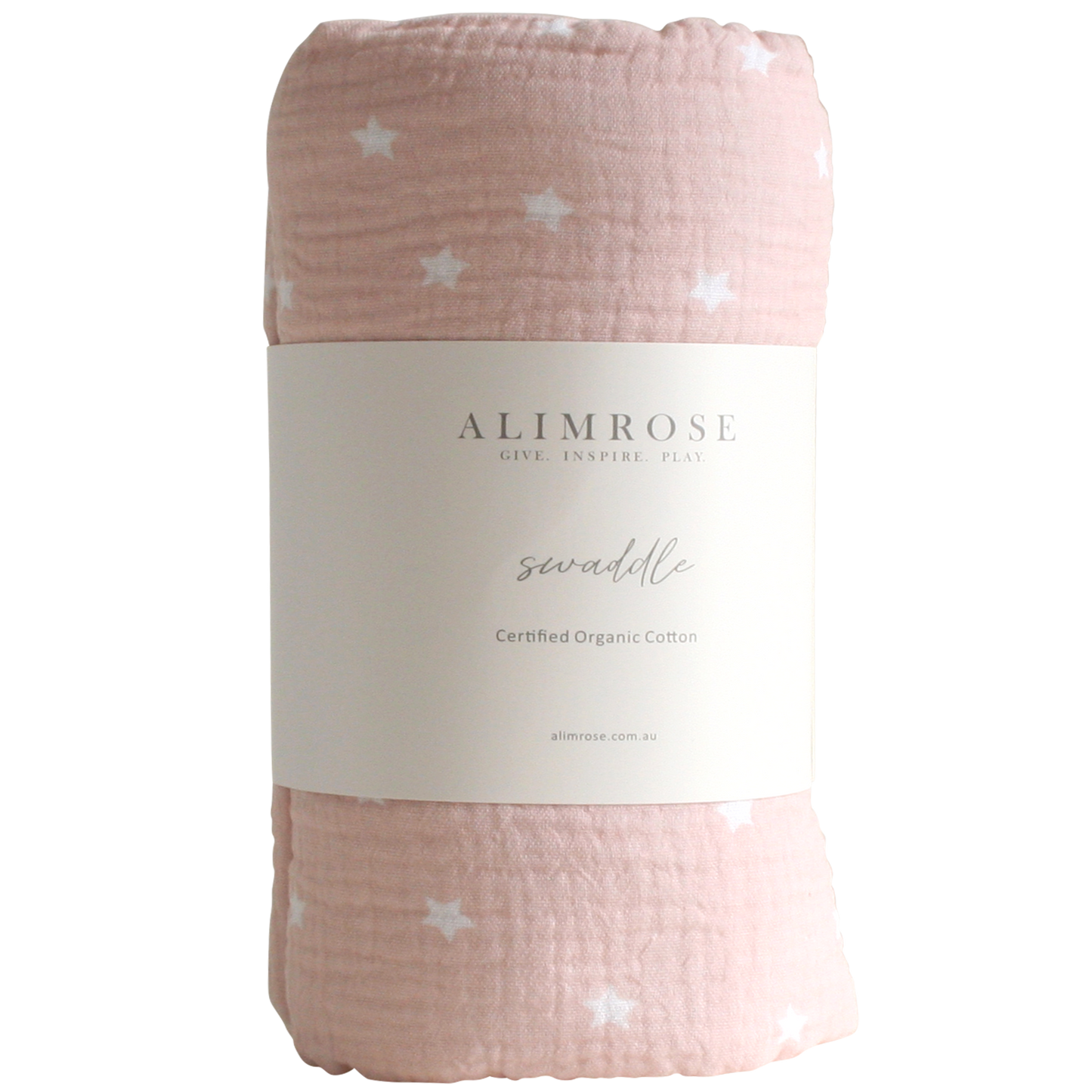 Muslin Swaddle Starry Night Pink