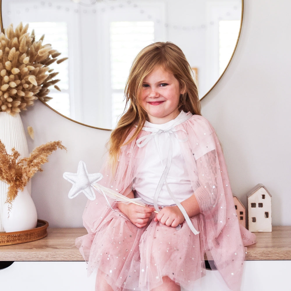 Dress Up Star Cape Pink Silver  - SEPTEMBER