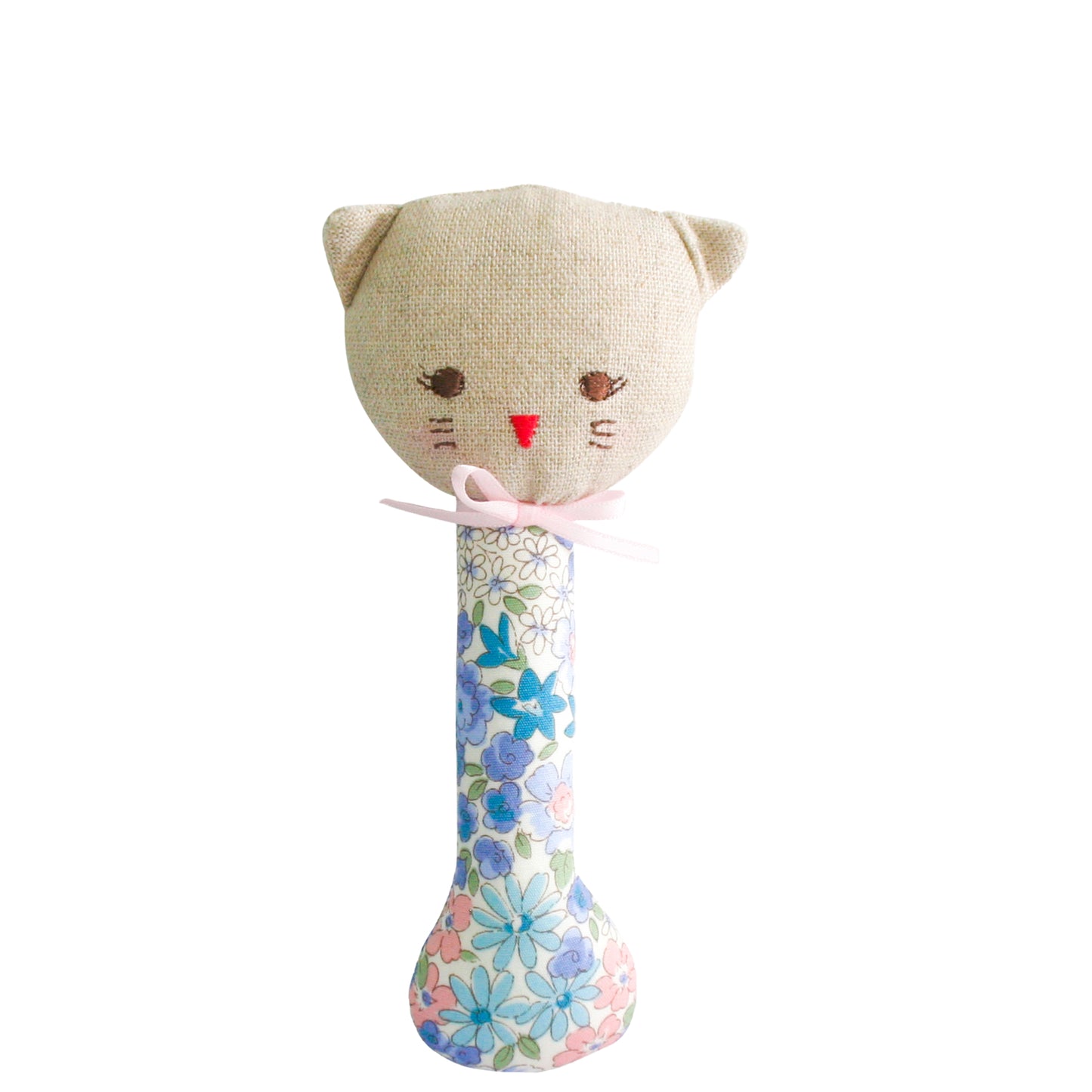 Kitty Stick Rattle Liberty Blue