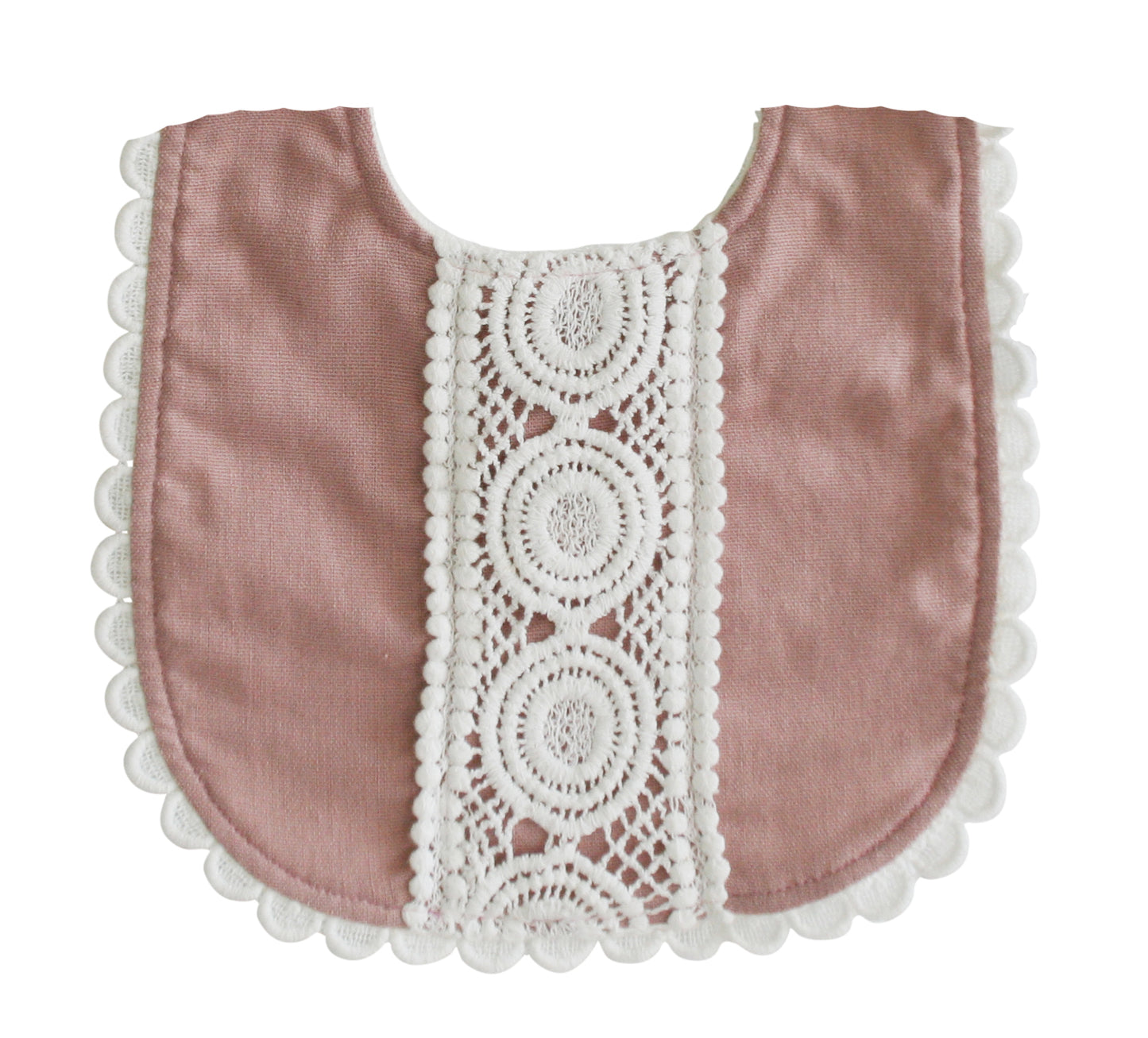 *SALE MIN 4* Olivia Bib Rose Linen