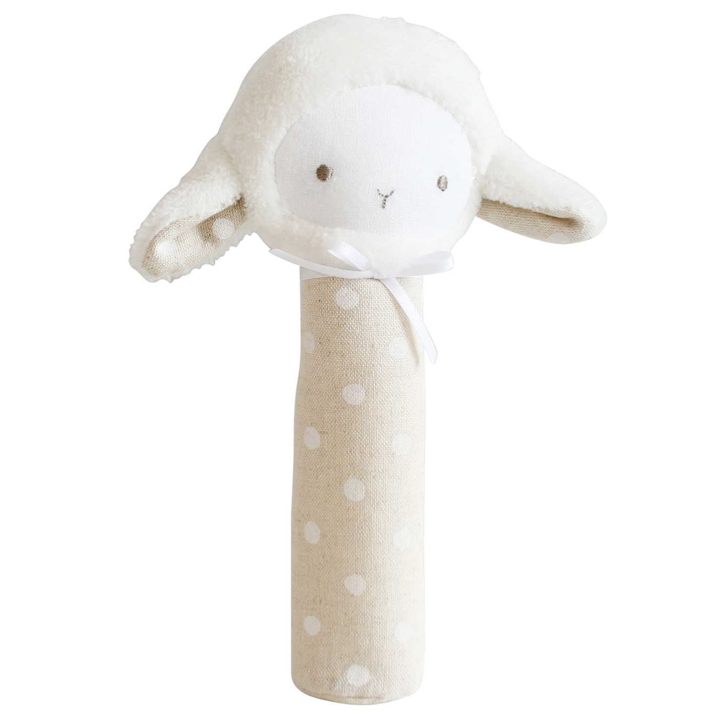 Lamby Squeaker White Linen Spot