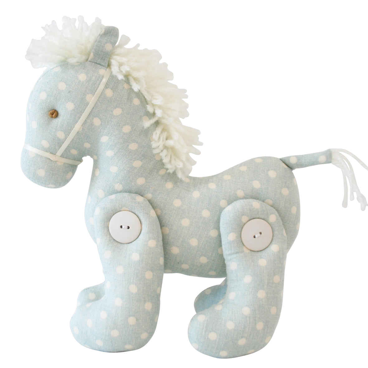 Jointed Pony 22cm Duck Egg Blue Spot *MARCH*