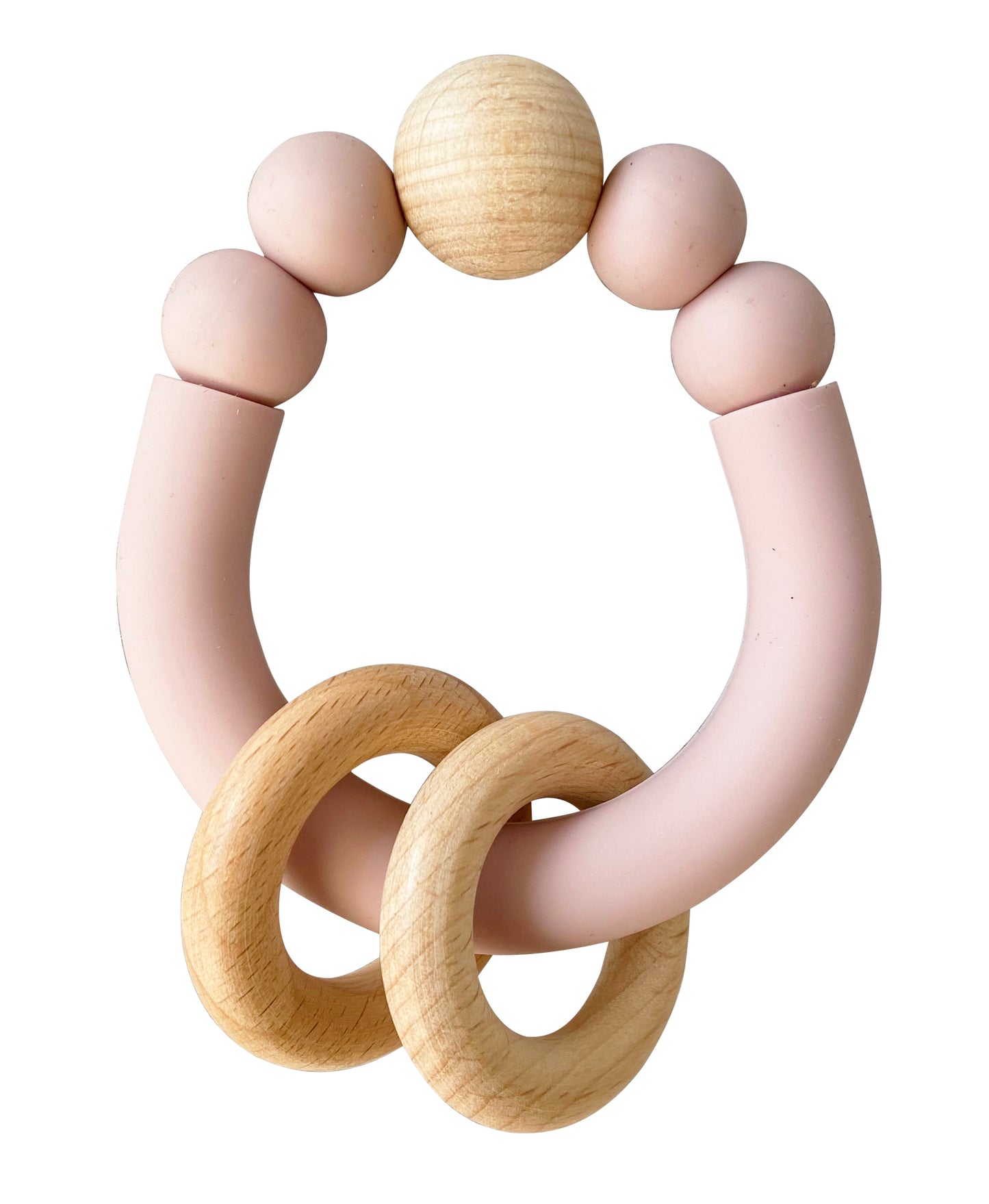 Remy Beechwood Silicone Teether - Petal