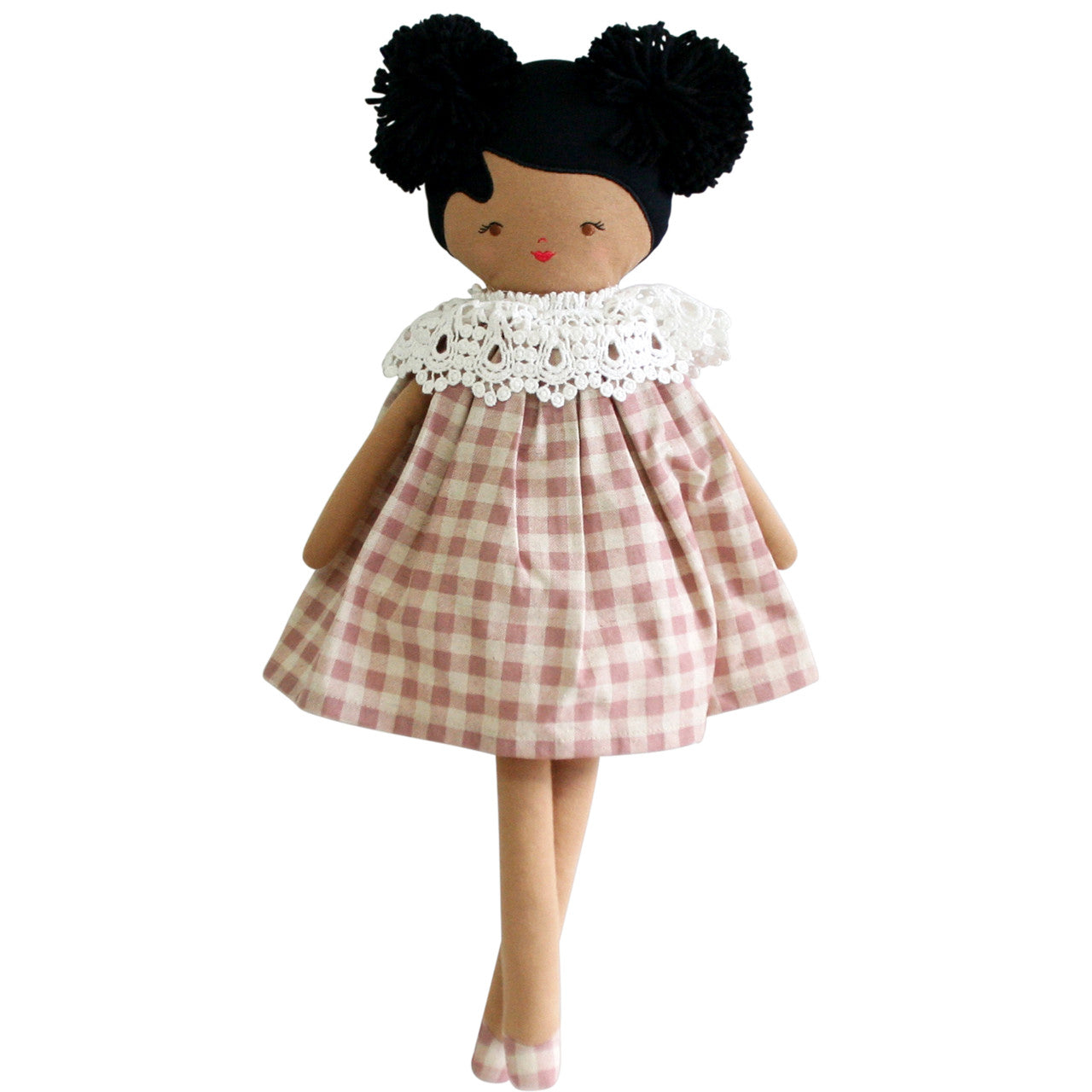 Aggie Doll 45cm Rose Check