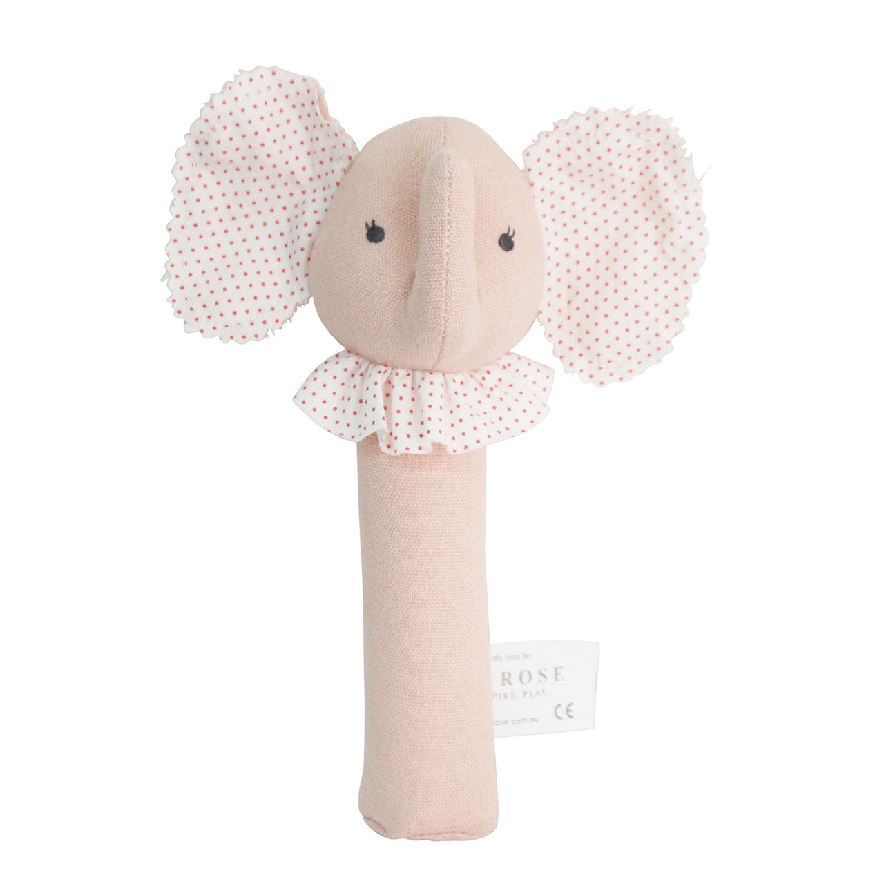 Baby Elephant Squeaker Pink