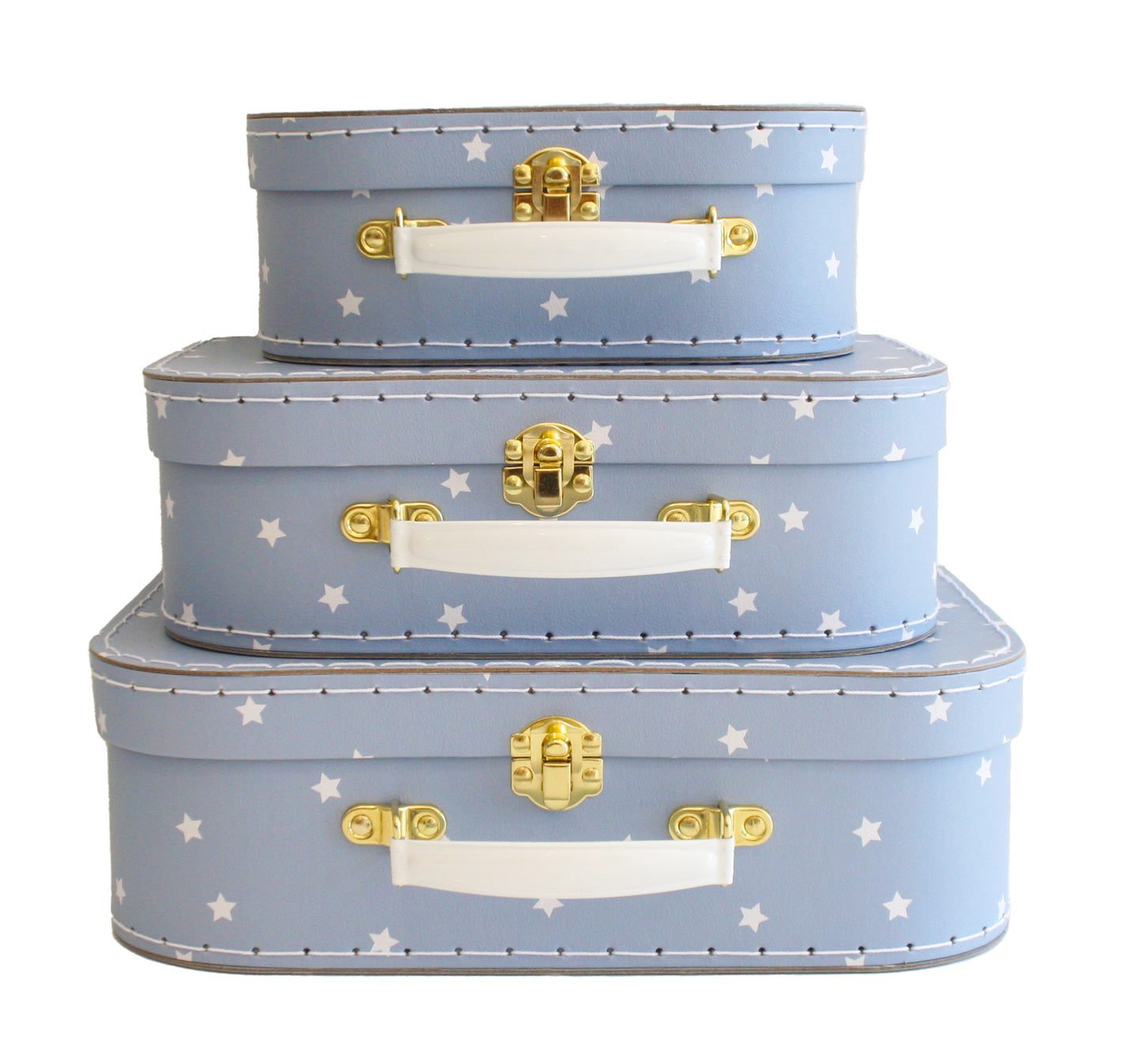 Kids Carry Case Set - Blue Stars