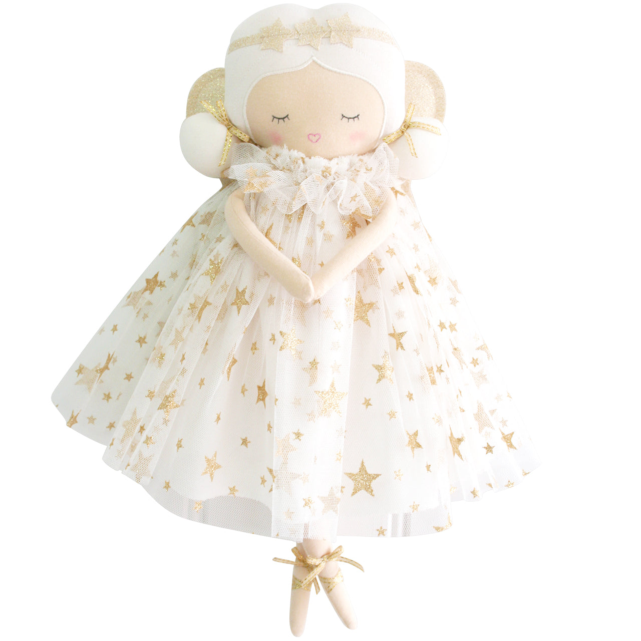 Willow Fairy Doll 38cm Ivory Gold Star