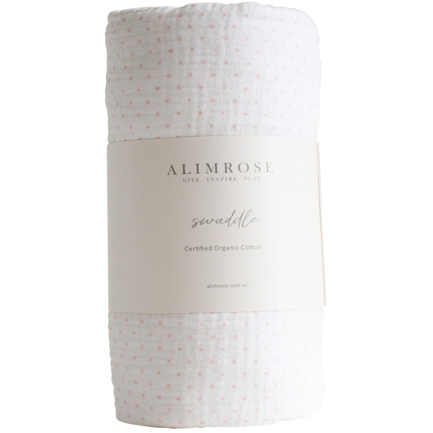 Muslin Swaddle Pink Spot