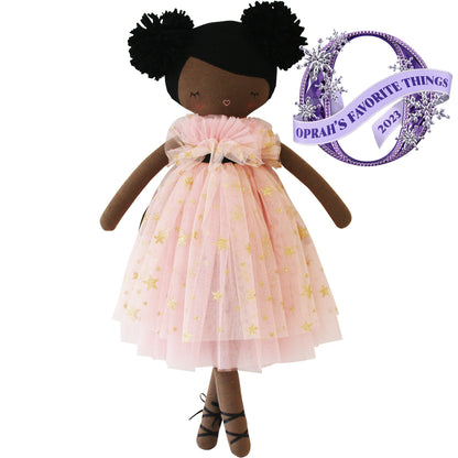 Alimrose Halle Ballerina Doll 48cm (Darker Brown & Ebony)