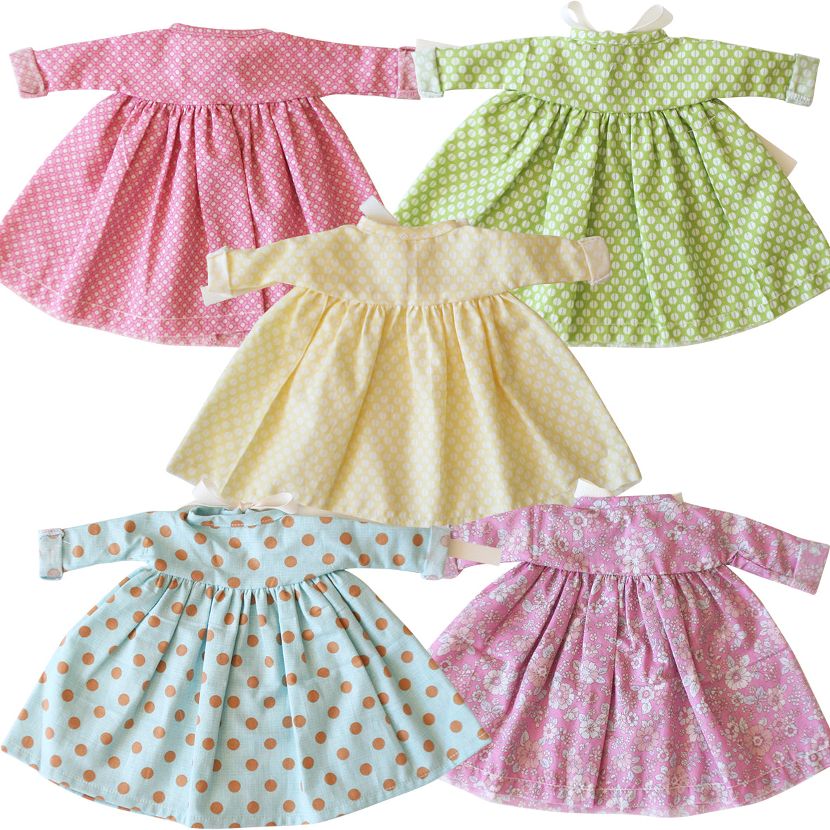 Dolls Dress Pack Matilda Style (2) - Fits 43cm-45cm dolls.
