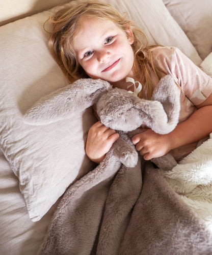 Darcey Lovey Blanket - Grey - JUNE