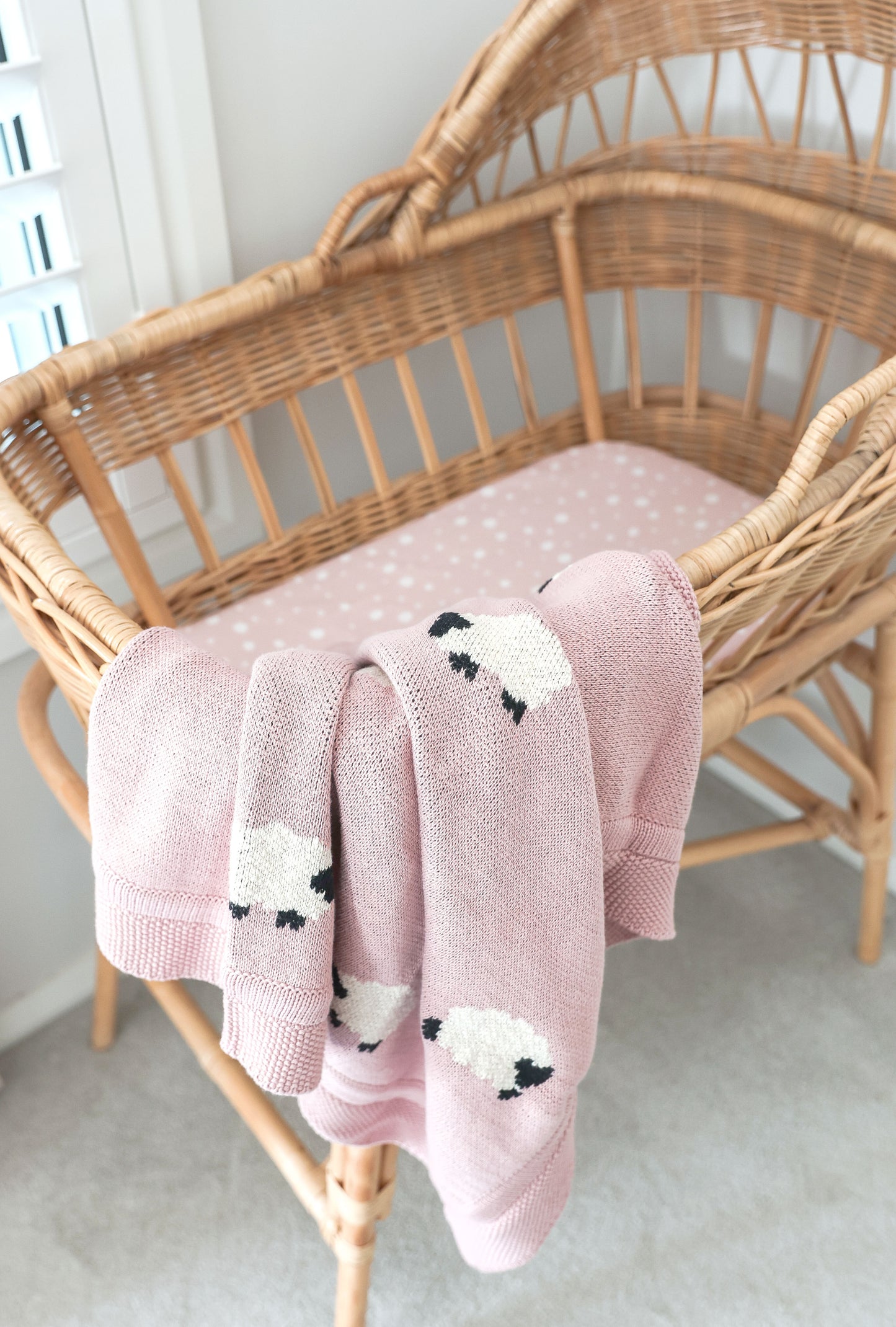 Baa Baa Baby Blanket Pink