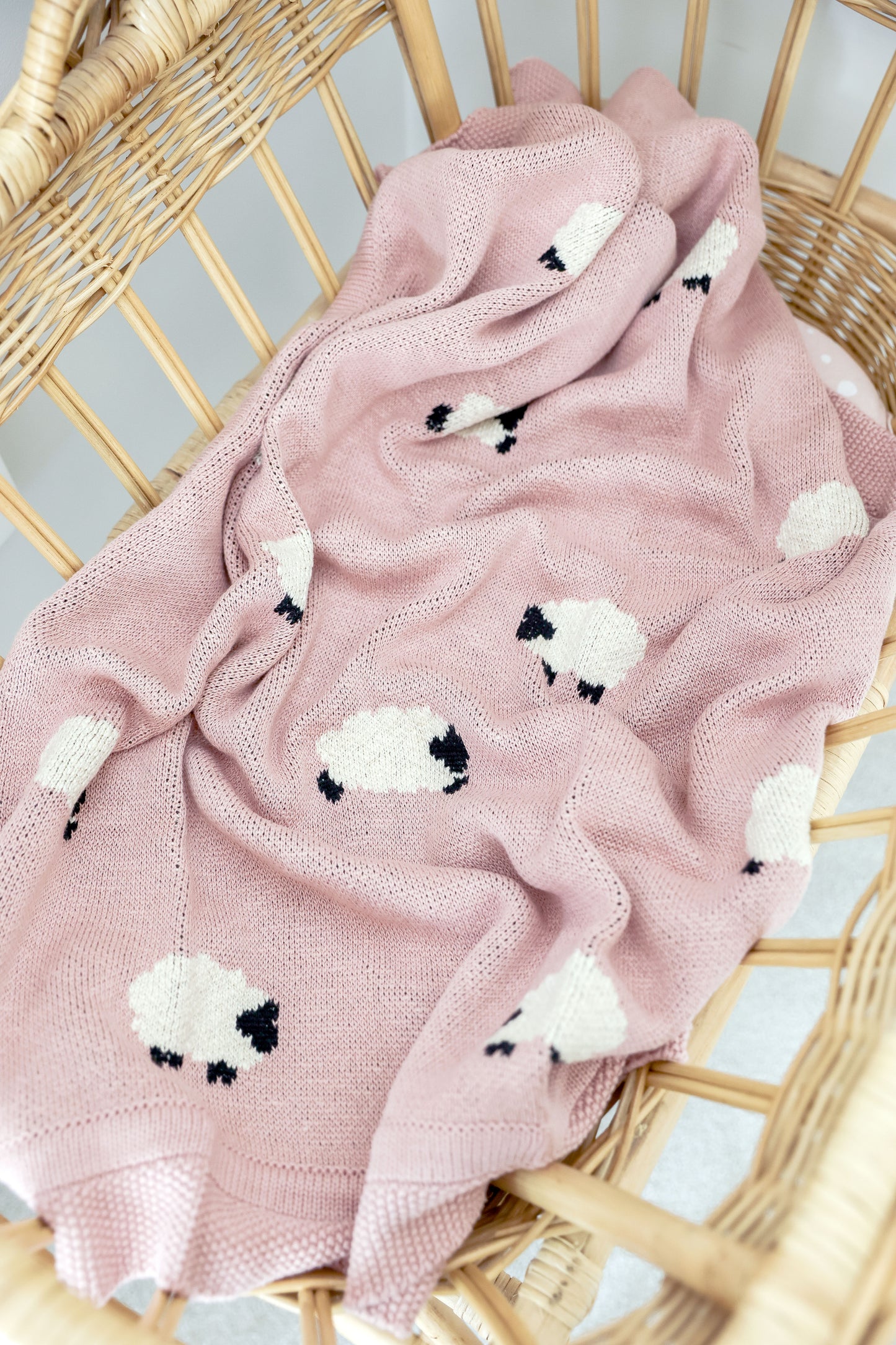 Baa Baa Baby Blanket Pink