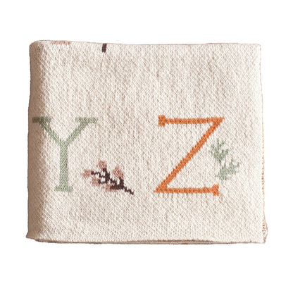 Alphabet Baby Blanket Natural