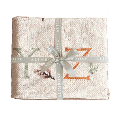 Alphabet Baby Blanket Natural *MARCH*