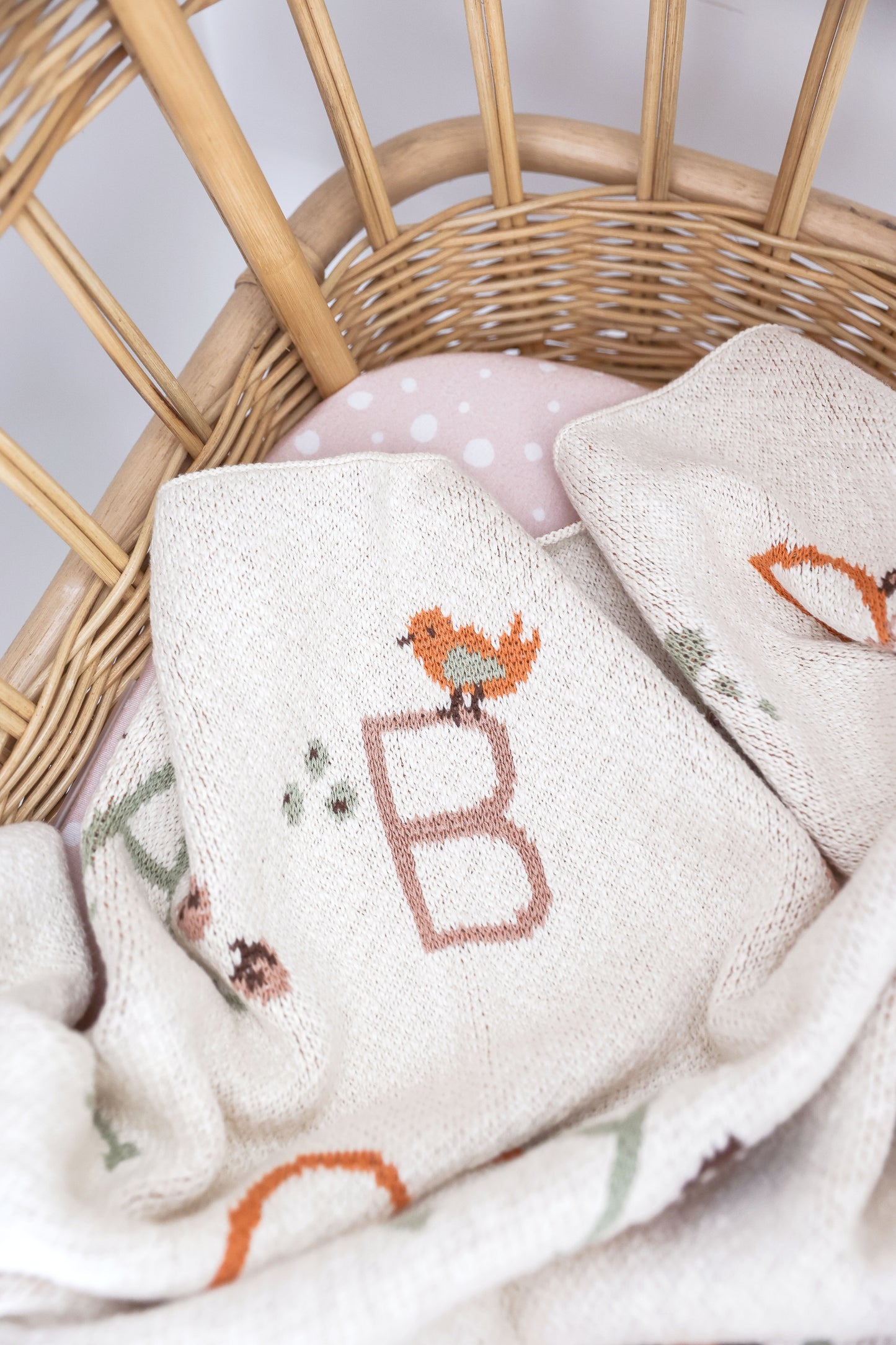 Alphabet Baby Blanket Natural