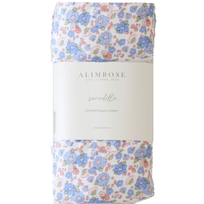 Muslin Swaddle Lilly Blue