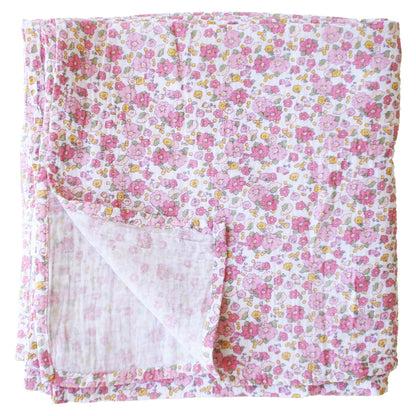 Muslin Swaddle Rose Garden -  LATE JUNE