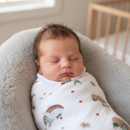 Muslin Swaddle Whales