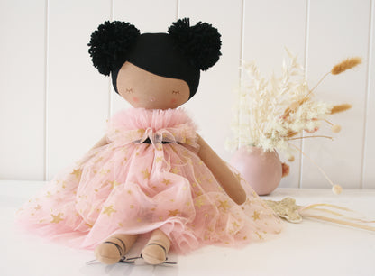 Alimrose Halle Ballerina Doll 48cm (Light Brown & Ebony)