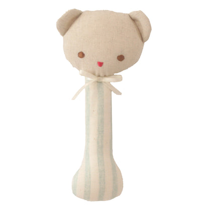 Ted Stick Rattle Sage Stripe
