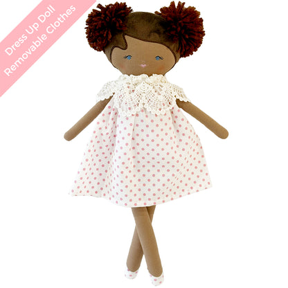 Aggie Doll 45cm Berry Polka - JUNE