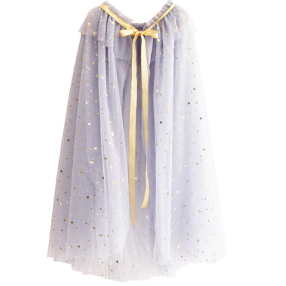 NEW! Dress Up Star Cape Grey Gold
